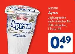 Aldi Süd MILSANI Ayran Angebot