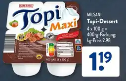 Aldi Süd MILSANI Topi-Dessert Angebot