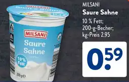 Aldi Süd MILSANI Saure Sahne Angebot