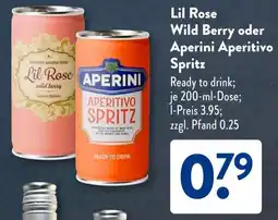 Aldi Süd Lil Rose Wild Berry oder Aperini Aperitivo Spritz Angebot