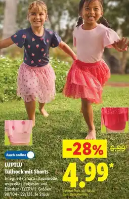 Lidl LUPILU Tüllrock mit Shorts Angebot