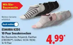 Lidl ESMARA KIDS 10 Paar Sneakersocken Angebot