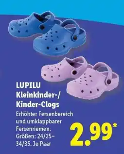 Lidl LUPILU Kleinkinder-/ Kinder-Clogs Angebot