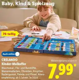 Lidl CRELANDO Kinder-Malkoffer Angebot