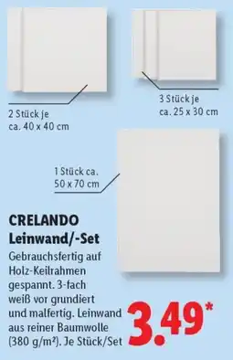 Lidl CRELANDO Leinwand/-Set Angebot