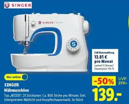 Lidl SINGER Nähmaschine Angebot