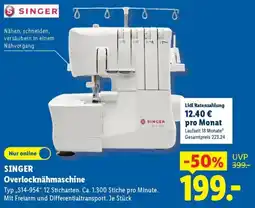 Lidl SINGER Overlocknähmaschine Angebot