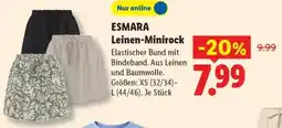 Lidl ESMARA Leinen-Minirock Angebot