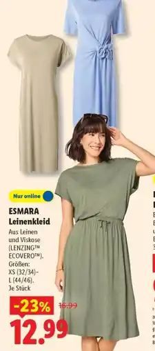 Lidl ESMARA Leinenkleid Angebot