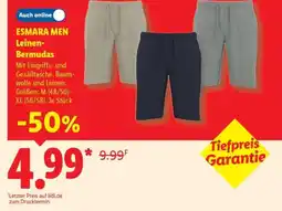 Lidl ESMARA MEN Leinen Bermudas Angebot