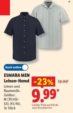 Lidl ESMARA MEN Leinen-Hemd Angebot