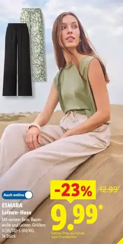 Lidl ESMARA Leinen-Hose Angebot