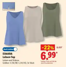 Lidl ESMARA Leinen-Top Angebot