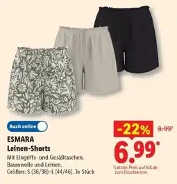Lidl ESMARA Leinen-Shorts Angebot