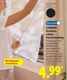 Lidl LIVARNO Insektenschutz Fenstervorhang Angebot