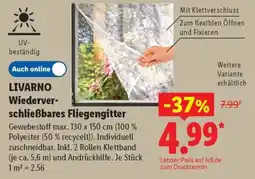 Lidl LIVARNO Wiederverschließbares Fliegengitter Angebot