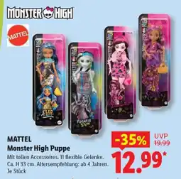 Lidl MATTEL Monster High Puppe Angebot