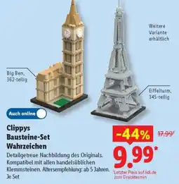 Lidl Clippys Bausteine-Set Wahrzeichen Angebot