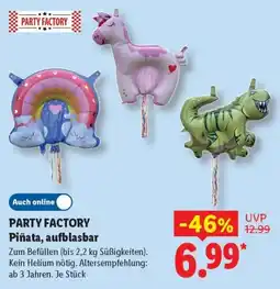 Lidl PARTY FACTORY Piñata, aufblasbar Angebot
