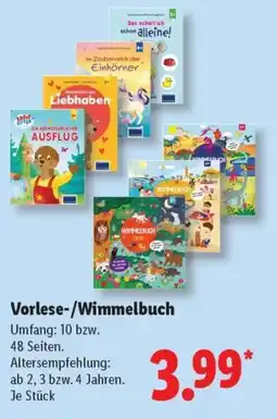 Lidl Vorlese-/Wimmelbuch Angebot