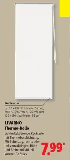 Lidl LIVARNO Thermo-Rollo Angebot