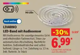 Lidl LIVARNO LED-Band mit Audiosensor Angebot