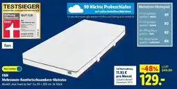 Lidl FAN Mehrzonen-Komfortschaumkern-Matratze Angebot