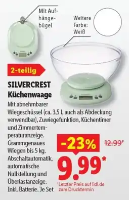 Lidl SILVERCREST Küchenwaage Angebot