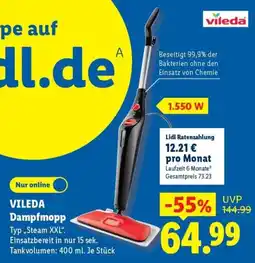 Lidl VILEDA Dampfmopp Angebot
