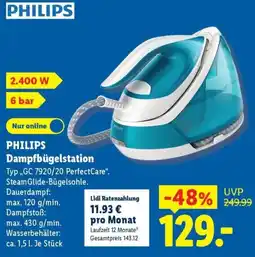 Lidl PHILIPS Dampfbügelstation Angebot