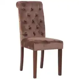 Netto Marken-Discount CLP Esszimmerstuhl Lisburn I Samt I Stoff I Polsterstuhl Gesteppt Chesterfield Design Angebot
