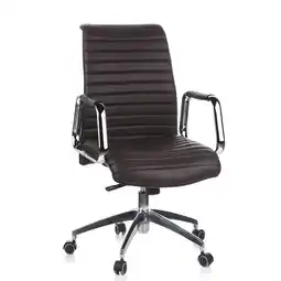 Netto Marken-Discount hjh OFFICE Profi Chefsessel ASPERA 10 Leder mit Armlehnen Angebot