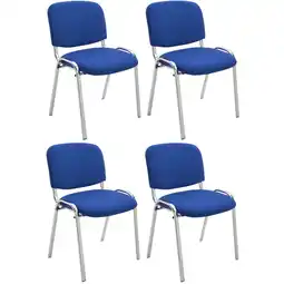 Netto Marken-Discount CLP 4er Set Stühle Ken Chrom Stoff I Gepolsterte Sitzfläche Angebot