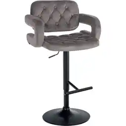 Netto Marken-Discount CLP Barhocker Dublin Mit Samt-Bezug I Höhenverstellbar Angebot
