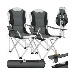 Netto Marken-Discount tectake Campingstuhl, faltbar, gepolstert, geringes Gewicht, 60 x 88 x 110 cm Angebot