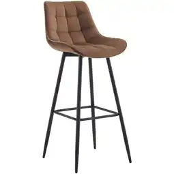 Netto Marken-Discount CLP Barhocker Dartford I Gepolsterter Barstuhl I Tresenhocker mit Metall-Gestell und Rückenlehne Angebot