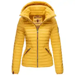 Netto Marken-Discount MARIKOO Damen Stylische Steppjacke Übergangsjacke mit abnehmbarer Kapuze Löwenbaby Angebot
