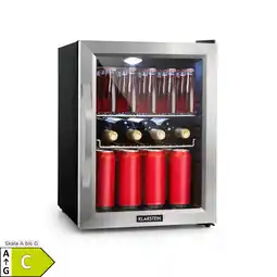 Netto Marken-Discount Beersafe M Kühlschrank 33 Liter 2 Böden Panoramaglastür Edelstahl Angebot