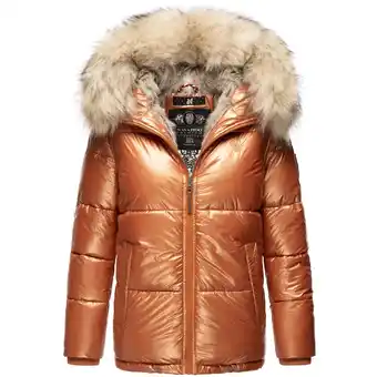 Netto Marken-Discount NAVAHOO Damen Winterjacke Warm Gefütterte Steppjacke mit Kunstfellkapuze Tikunaa Angebot