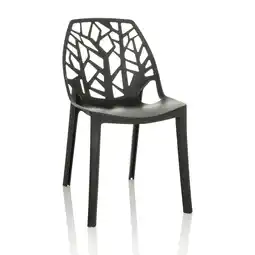 Netto Marken-Discount hjh OFFICE Outdoor Stuhl ARTIFO TRI Kunststoff ohne Armlehnen Angebot