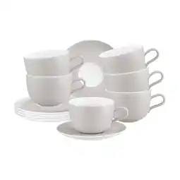 Netto Marken-Discount Seltmann Weiden Milchkaffeetassen mit Untertassen Liberty Pure Colors 380 ml 6er Set Angebot