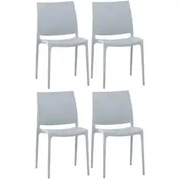 Netto Marken-Discount CLP 4er Set Stühle Maya I Wetterbeständige Stapelstühle bis zu 130 kg belastbar Angebot