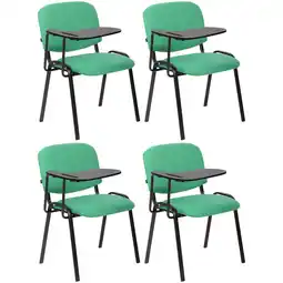 Netto Marken-Discount CLP 4er Set Stuhl Ken Mit Klapptisch Stoff I Gepolsterter Schulungsstuhl Mit Schreibtafel Angebot