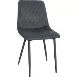 Netto Marken-Discount CLP Esszimmerstuhl Telde Samt I Sitz Gesteppt I Stuhl Mit Metallgestell I Hochwertiger Samtbezug Angebot
