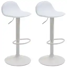 Netto Marken-Discount CLP 2er Set Barhocker Lana V2 Mit Kunstlederbezug I 2 x Höhenverstellbarer Barstuhl Mit Lehne Angebot