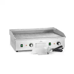 Netto Marken-Discount Grillmeile 4400 Elektrogrill Plancha 2x2200W Grillplatte Edelstahl Angebot