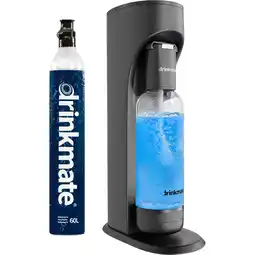 Netto Marken-Discount Drinkmate OmniFizz Sprudelwasser- und Sodabereiter, mit 425g CO2-Zylinder, Matt-schwarz Angebot