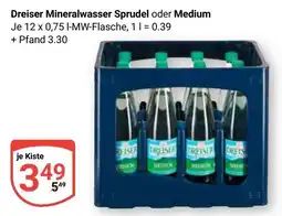 Globus Dreiser Mineralwasser Sprudel oder Medium Angebot