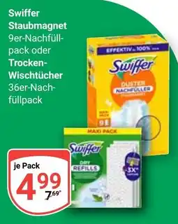 Globus Swiffer Staubmagnet oder Trocken- Wischtücher Angebot