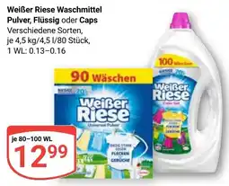 Globus Weißer Riese Waschmittel Pulver, Flüssig oder Caps Angebot